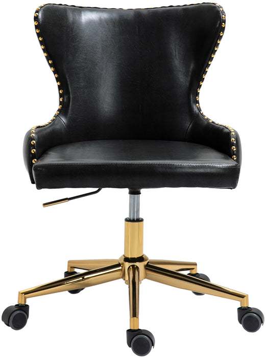 Hendrix - Office Chair with Gold Legs - Simple Home Plus