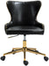 Hendrix - Office Chair with Gold Legs - Simple Home Plus