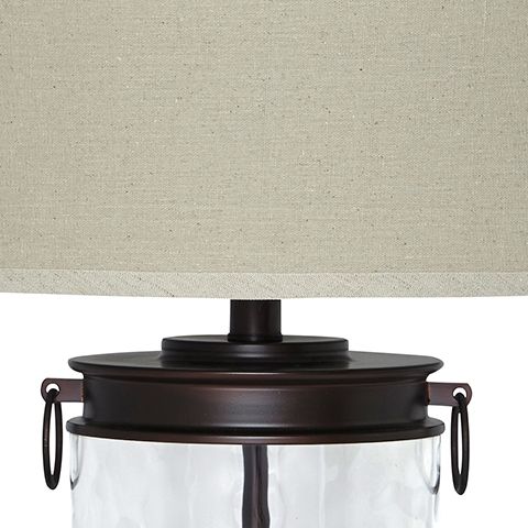 Tailynn - Clear / Bronze Finish - Glass Table Lamp - Simple Home Plus