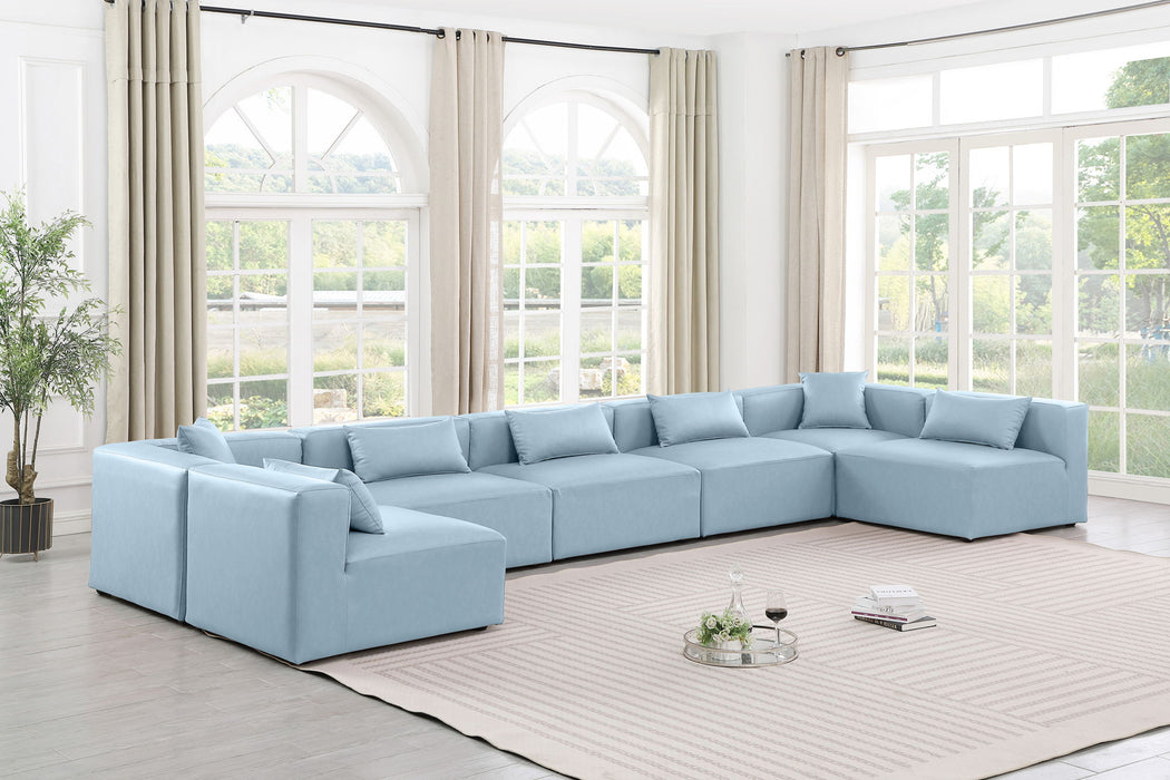Cube - 7 Piece Modular U-Shaped Sectional - Simple Home Plus