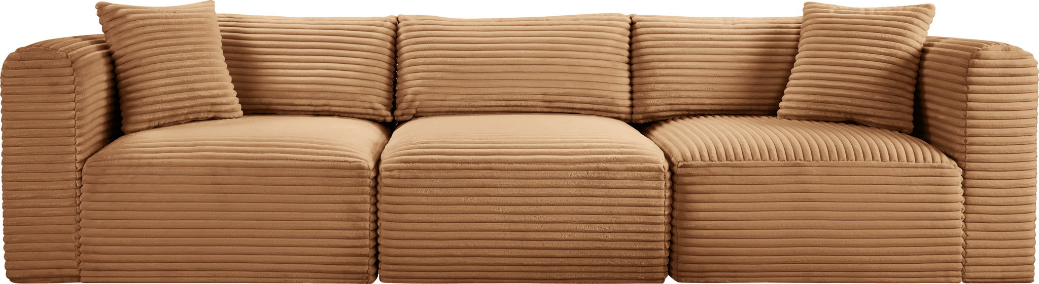 Shaggy - Fabric 3 Seat Modular Sofa - Simple Home Plus