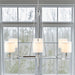 Elegenza - 6-Light Chandelier With Fabric Drum Shades - Chrome - Simple Home Plus