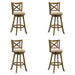 Kodi - Modern Farmhouse Swivel Wood Bar Height Kitchen Bar Stool - Simple Home Plus