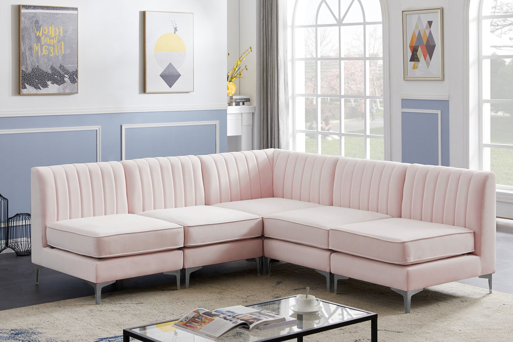 Alina - 5 Piece Armless Sectional - Simple Home Plus