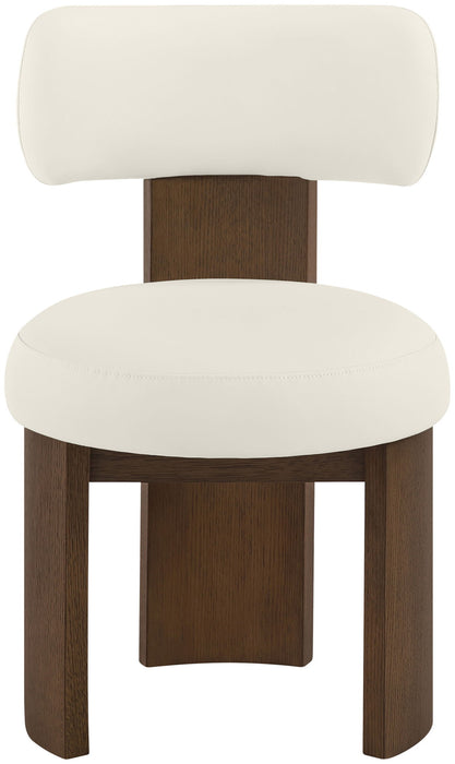 Atelier - Vegan Leather Upholstered Dining Chair (Set of 2) - Painted Brown Frame - Simple Home Plus