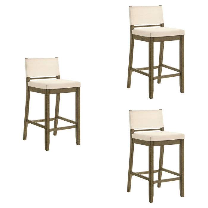Yaneli - Contemporary Natural Wood Bar Height Kitchen Bar Stool - Simple Home Plus
