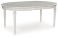 Montelaine - Antique White - Oval Dining Room Extension Table - Simple Home Plus