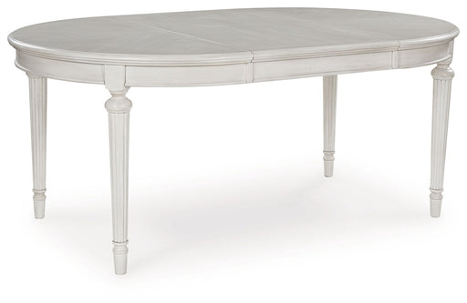 Montelaine - Antique White - Oval Dining Room Extension Table - Simple Home Plus