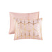 Raina - King Metallic Printed Comforter Set - Blush / Gold - Simple Home Plus