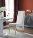 Porsha - Dining Chair with Gold Legs(Set of 2) - Simple Home Plus