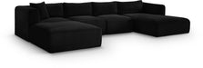 Shaggy - 5 Piece Modular Sectional With Chaise And Ottoman - Simple Home Plus