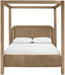 Salina - Velvet Upholstered Bed - Simple Home Plus