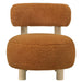 Zonie - Boucle Upholstered Barrel Back Accent Chair - Simple Home Plus