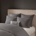 Hanae - Embroidered Oblong Decorative Pillow - Gray - Simple Home Plus