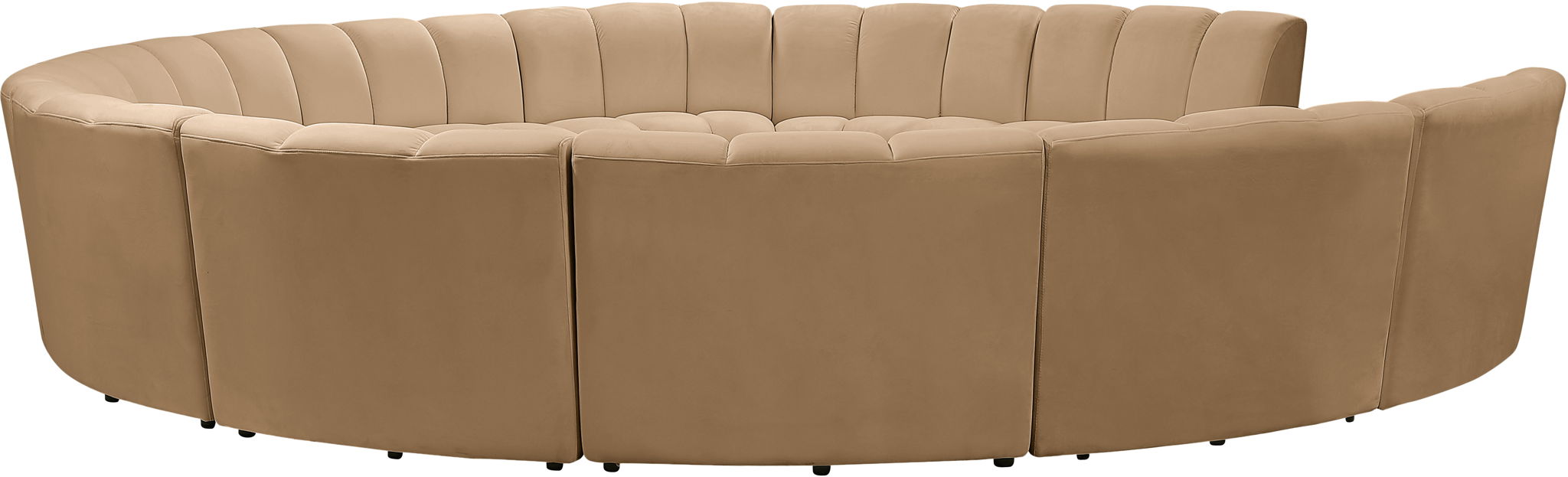 Infinity - 11 Piece Modular Sectional - Camel - Simple Home Plus