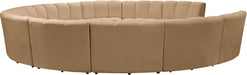 Infinity - 11 Piece Modular Sectional - Camel - Simple Home Plus