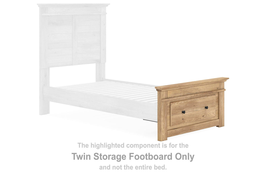 Makidern - Twin Storage Footboard - Tan - Simple Home Plus