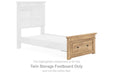 Makidern - Twin Storage Footboard - Tan - Simple Home Plus