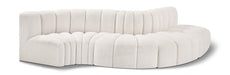 Arc - Boucle Fabric 5 Piece Modular Sofa - Simple Home Plus