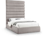Adam - Linen Fabric Bed With 89" Headboard - Simple Home Plus