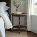 Philippe - Round End Table With Shelf - Brown - Simple Home Plus