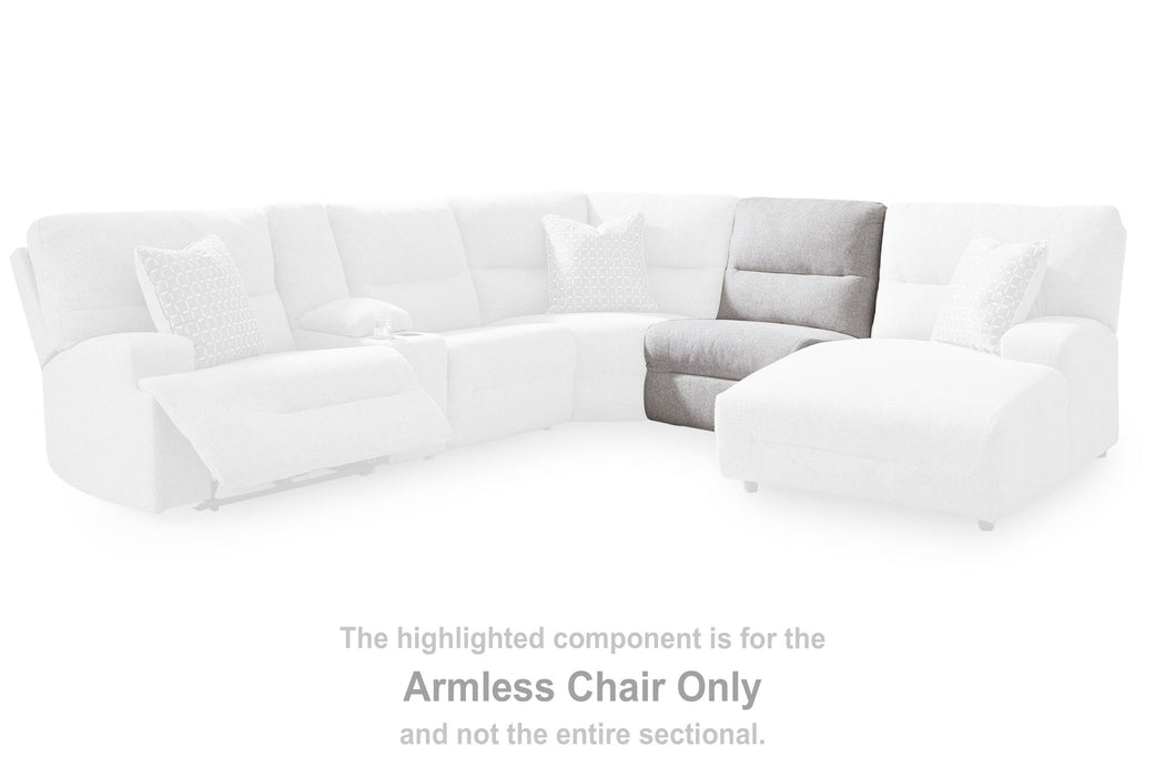Acklen Place - Armless Chair - Pewter - Simple Home Plus