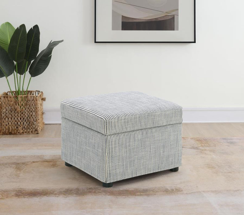 Winter - Upholstered Hydraulic Lift Top Storage Ottoman - Simple Home Plus