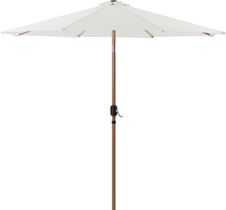 Fiji - Aluminum Patio Umbrella With Square Teak Base - Simple Home Plus