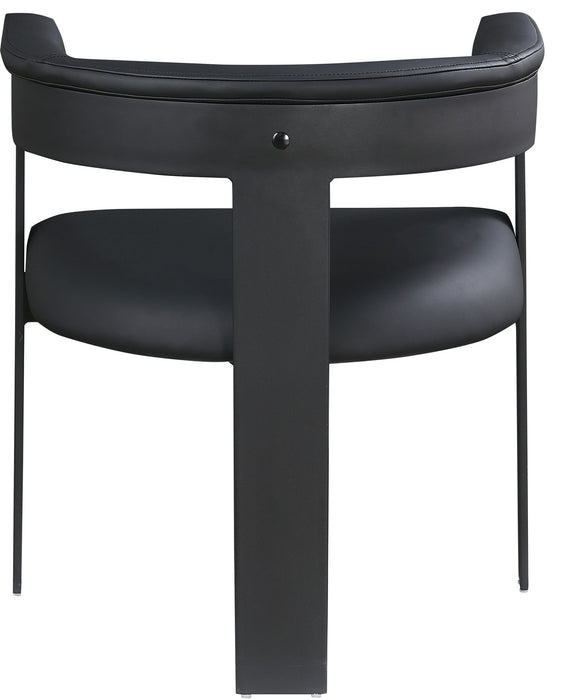 Romeo - Faux Leather Dining Chair With Black Base (Set of 2) - Simple Home Plus