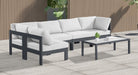 Nizuc - Outdoor Patio 5 Piece Modular Sectional With Gray Frame - Simple Home Plus