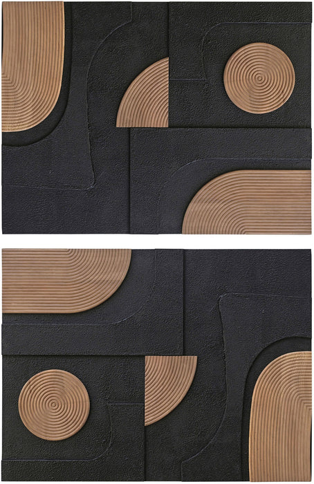 Element - Mango Wood 2 Piece Wall Art