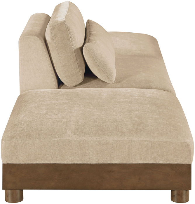 Turin - Chenille Fabric Upholstered Modular Sectional - Beige - Simple Home Plus