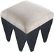 Altair - Fabric Bench - Black Base - Simple Home Plus