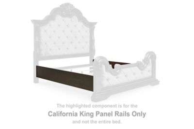 Maylee - California King Panel Rails - Dark Brown - Simple Home Plus