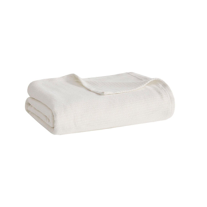 Freshspun Basketweave - King Blanket - Cream - Simple Home Plus