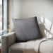 Scarlett - Solid Square Pillow - Dark Gray - Simple Home Plus
