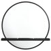 Arini - Round Vanity Wall Mirror With Shelf - Simple Home Plus