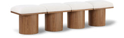 Pavilion - 4 Piece Modular Bench With Brown Base - Simple Home Plus