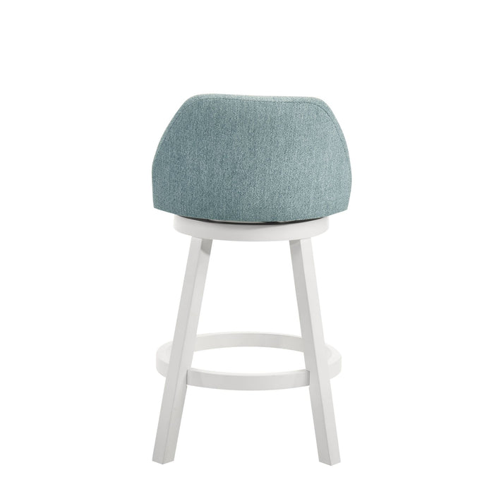 Erika - Modern Transitional Swivel Wood Counter Height Kitchen Bar Stool - Simple Home Plus