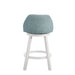 Erika - Modern Transitional Swivel Wood Counter Height Kitchen Bar Stool - Simple Home Plus