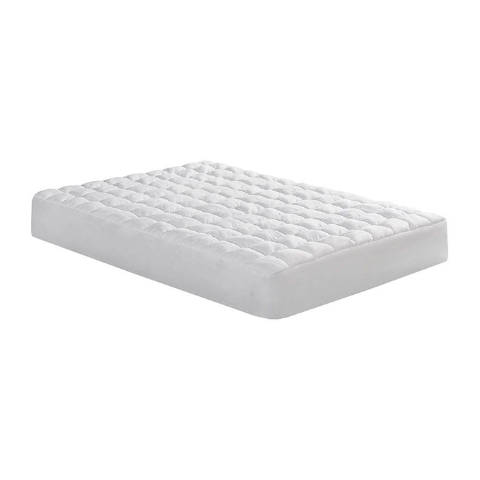 Dream Puff - Overfilled Down Alternative King Mattress Pad - White - Simple Home Plus