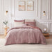 Felicia - King Comforter Set - Blush - Simple Home Plus