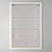 Como - 35" Printed Room Darkening Cordless Roman Shade - Taupe - Simple Home Plus