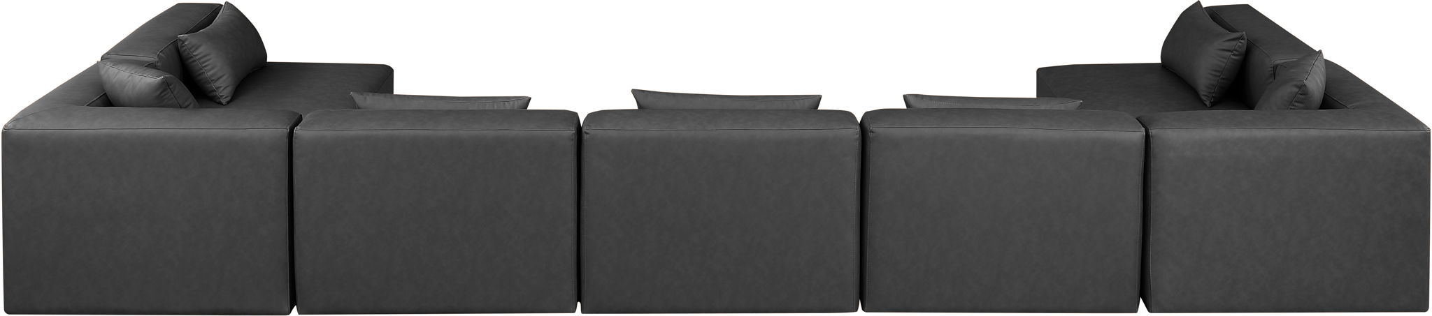 Cube - 7 Piece Modular U-Shaped Sectional - Simple Home Plus