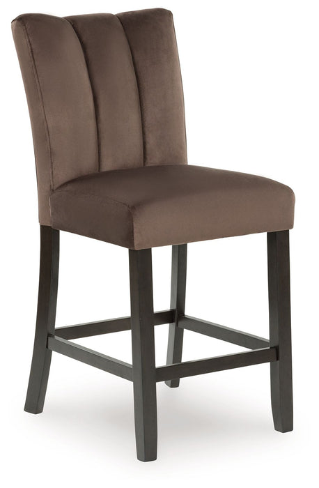 Jeshina - Mocha - Upholstered Barstool (Set of 2) - Simple Home Plus