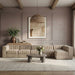 Rummi - Velvet Performance Fabric Upholstered 6 Piece Modular Sectional, L-Shaped (Right) - Simple Home Plus