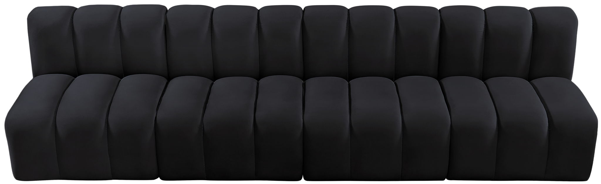 Arc - Velvet 4 Seats Modular Sofa - Simple Home Plus