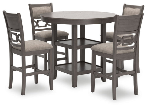 Wrenning - Gray - Drm Counter Table Set (Set of 5) - Simple Home Plus