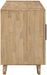 Sova - Solid Wood, Oak Veneer And Stainless Steel Sideboard/Buffet - Simple Home Plus