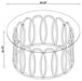 Monett - Round Glass Top Table - Simple Home Plus